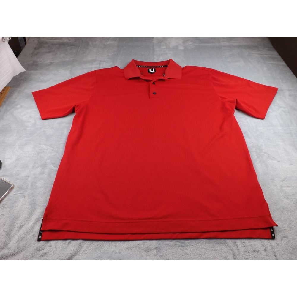 FootJoy Polo Shirt Men's Size XL Red Golf Casual